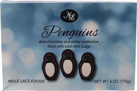 How many sugar are in dark chocolate mint penguins - calories, carbs, nutrition