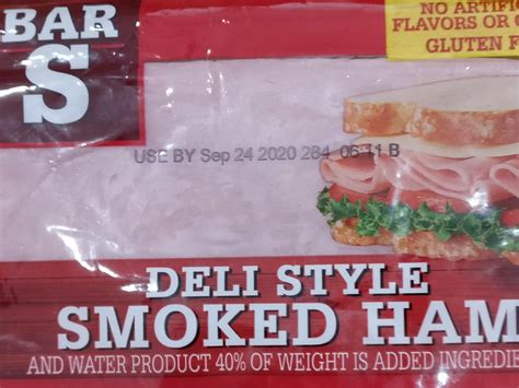 How many sugar are in deli style ham - calories, carbs, nutrition