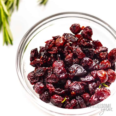 How many sugar are in dried cranberries - calories, carbs, nutrition