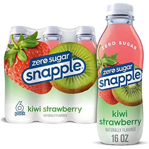 How many sugar are in drink strawberry kiwi snapple 16 oz - calories, carbs, nutrition