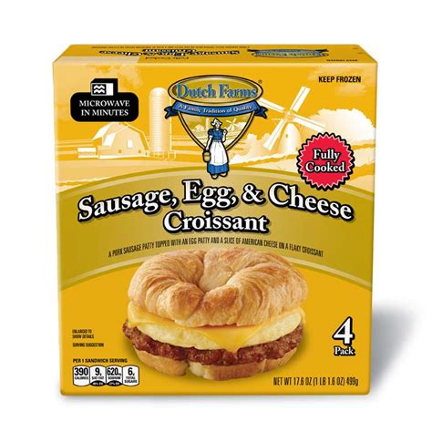 How many sugar are in egg cheese croissant - calories, carbs, nutrition