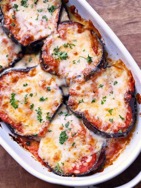 How many sugar are in eggplant cheese bake - calories, carbs, nutrition