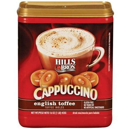 How many sugar are in english toffee cappuccino (87921.2) - calories, carbs, nutrition