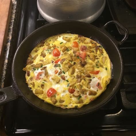 How many sugar are in farmer's omelet, grilled - calories, carbs, nutrition