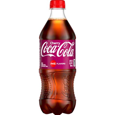 How many sugar are in fountain soda, cherry coca cola, 24oz - calories, carbs, nutrition