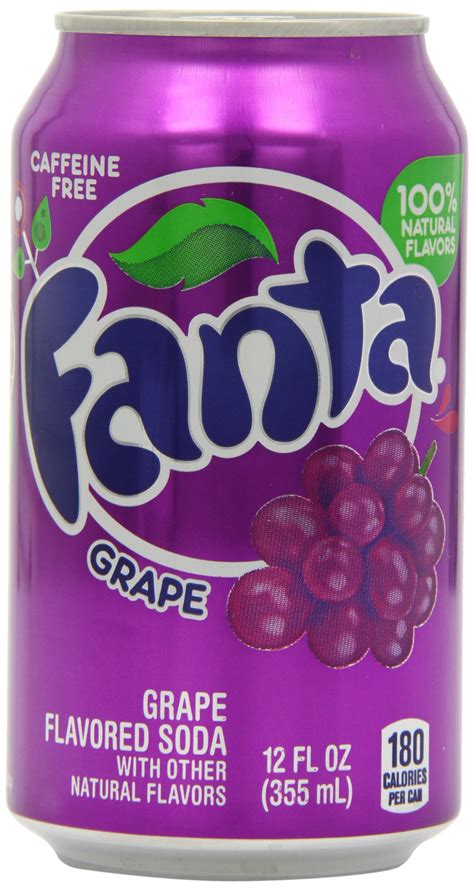 How many sugar are in fountain soda, fanta grape, 16oz - calories, carbs, nutrition