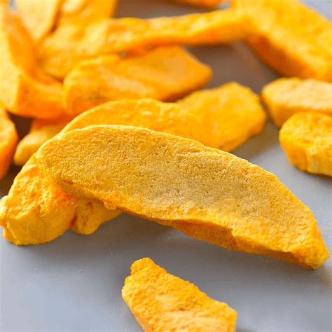 How many sugar are in freeze-dried mango slices - calories, carbs, nutrition