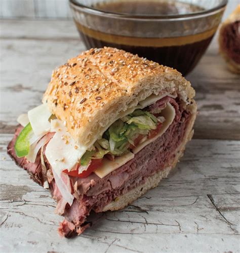 How many sugar are in french dip sandwich, thin sliced roast beef - calories, carbs, nutrition