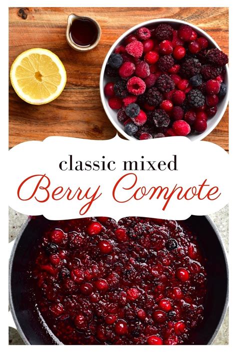 How many sugar are in fresh berry compote - calories, carbs, nutrition