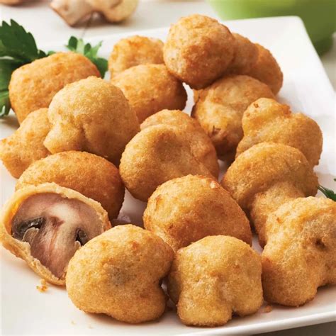 How many sugar are in fried battered mushrooms - calories, carbs, nutrition