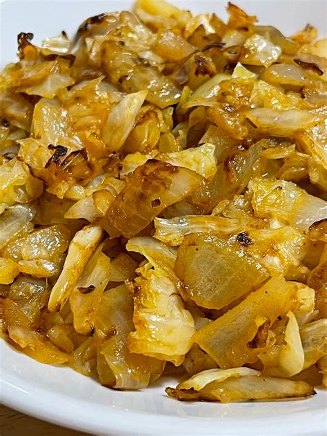 How many sugar are in fried cabbage - calories, carbs, nutrition