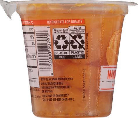 How many sugar are in fruit naturals mandarin oranges - calories, carbs, nutrition
