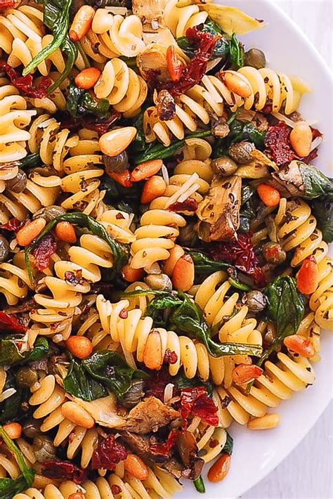 How many sugar are in fusilli with artichokes & herbs - calories, carbs, nutrition