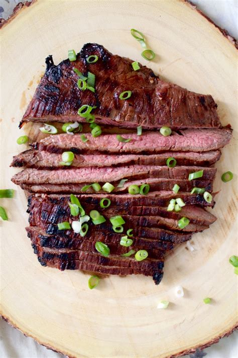 How many sugar are in ginger soy flank steak - calories, carbs, nutrition