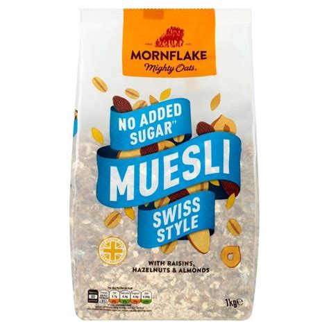 How many sugar are in gluten free fruity oats muesli - calories, carbs, nutrition