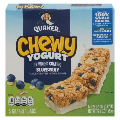How many sugar are in granola bar, blueberry - calories, carbs, nutrition