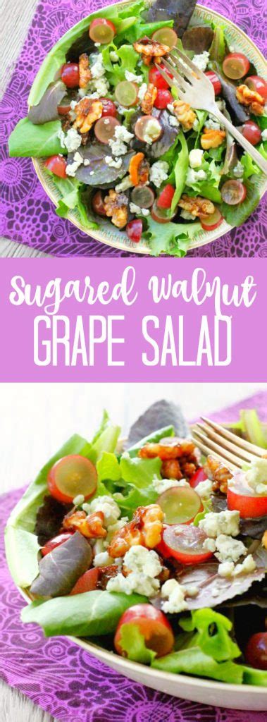 How many sugar are in grape, cheddar and walnut salad - calories, carbs, nutrition