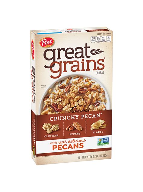 How many sugar are in great grains - crunchy pecans - calories, carbs, nutrition