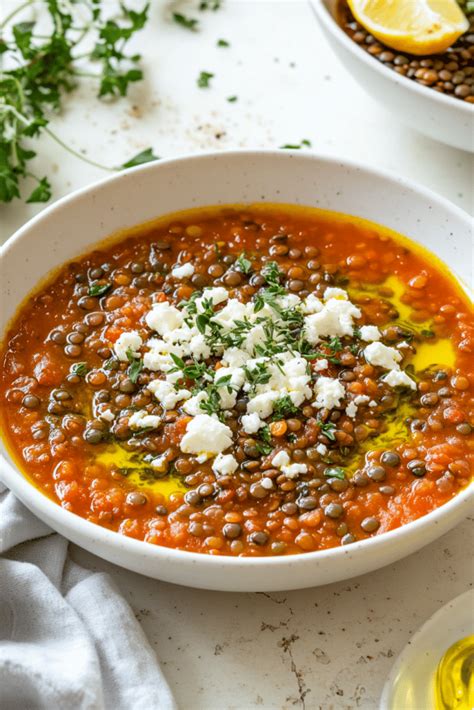 How many sugar are in greek lentil soup - calories, carbs, nutrition