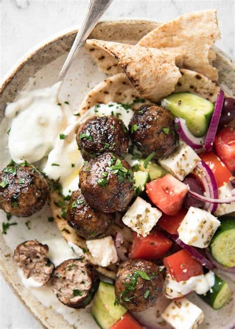 How many sugar are in greek meatballs large - calories, carbs, nutrition