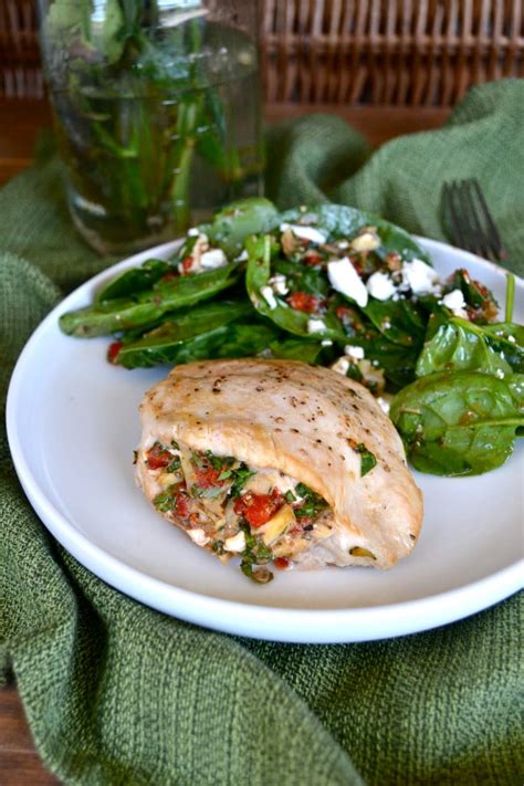 How many sugar are in greek stuffed chicken breast - calories, carbs, nutrition