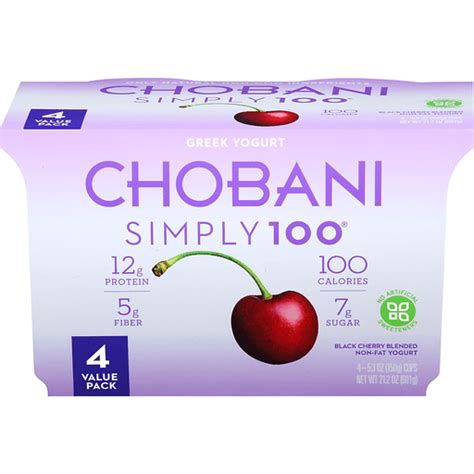 How many sugar are in greek yogurt simply 100 black cherry - calories, carbs, nutrition