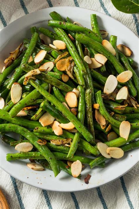 How many sugar are in green bean almadine - calories, carbs, nutrition