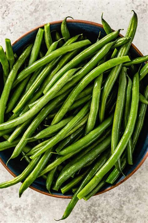 How many sugar are in green bean fresh trimmed blanched 4 oz - calories, carbs, nutrition