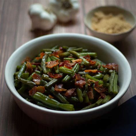 How many sugar are in green beans w/ lemon & walnuts - calories, carbs, nutrition