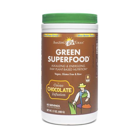 How many sugar are in green superfood chocolate - calories, carbs, nutrition