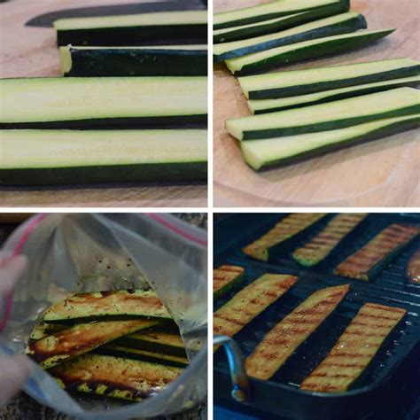 How many sugar are in grilled balsamic zucchini - calories, carbs, nutrition