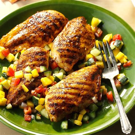 How many sugar are in grilled chicken with cranberry salsa - calories, carbs, nutrition