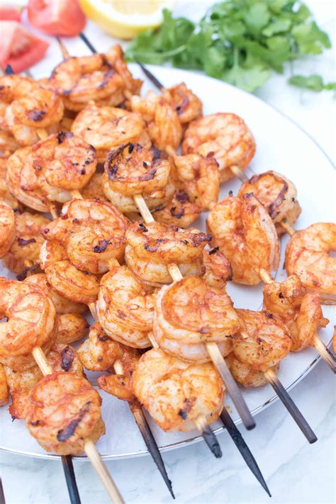 How many sugar are in grilled shrimp skewers - calories, carbs, nutrition