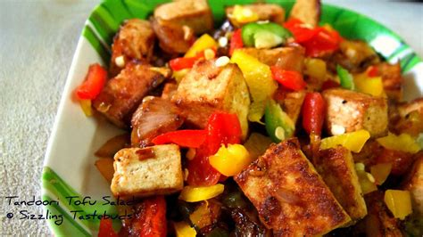 How many sugar are in grilled tandoori tofu salad - calories, carbs, nutrition