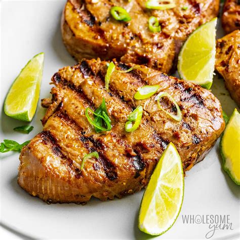 How many sugar are in grilled tuna, fillet - calories, carbs, nutrition