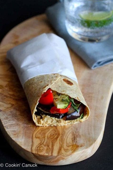 How many sugar are in grilled vegetable wraps - calories, carbs, nutrition