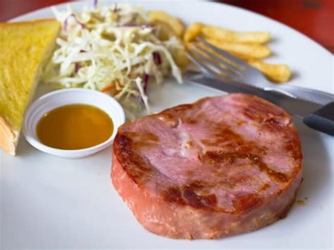 How many sugar are in ham buffet steak half slice - calories, carbs, nutrition