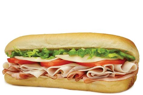 How many sugar are in ham turkey sub with swiss cheese - calories, carbs, nutrition