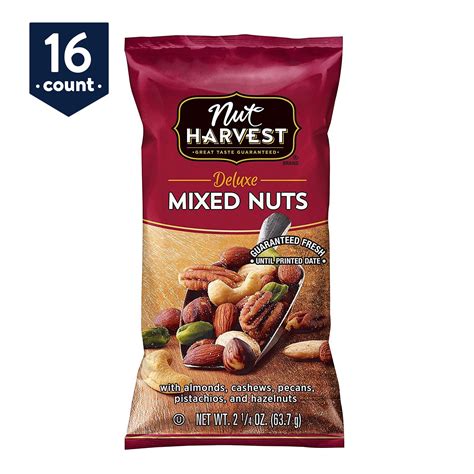 How many sugar are in harvest nut blend 1/2 oz (14g) - calories, carbs, nutrition