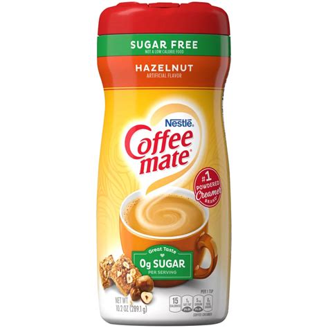 How many sugar are in hazelnut coffee creamer - calories, carbs, nutrition