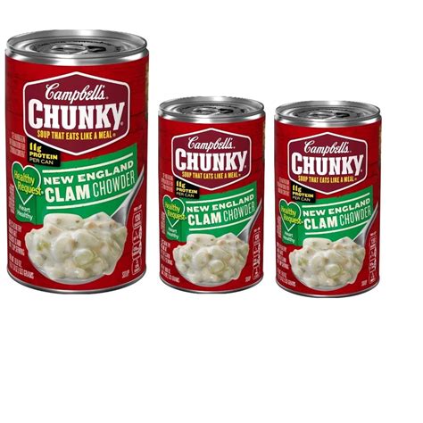 How many sugar are in healthy request new england clam chowder - calories, carbs, nutrition