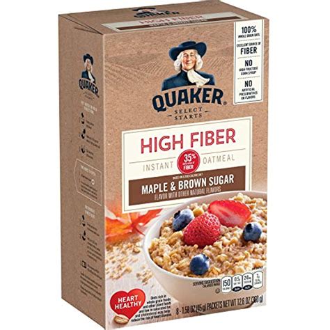 How many sugar are in high fiber oatmeal - calories, carbs, nutrition