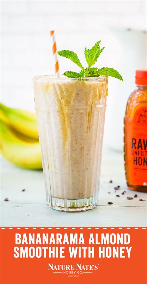 How many sugar are in honey almond smoothie, 12 oz - calories, carbs, nutrition