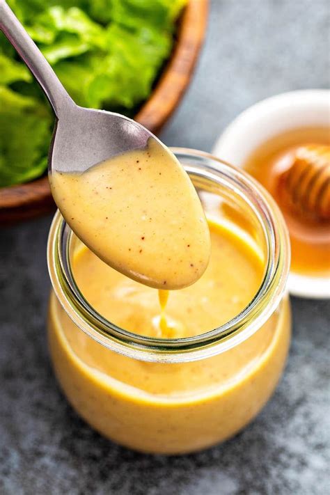 How many sugar are in honey mustard dressing - calories, carbs, nutrition