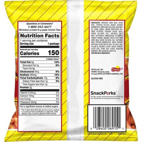 How many sugar are in hot fries - calories, carbs, nutrition