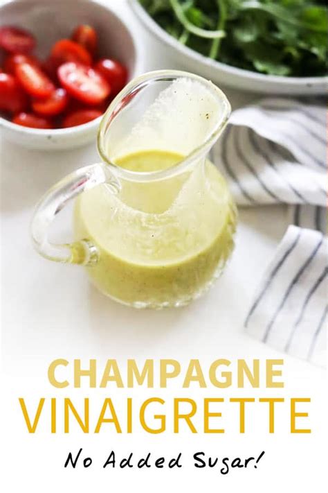 How many sugar are in housemade champagne vinaigrette (46086.0) - calories, carbs, nutrition