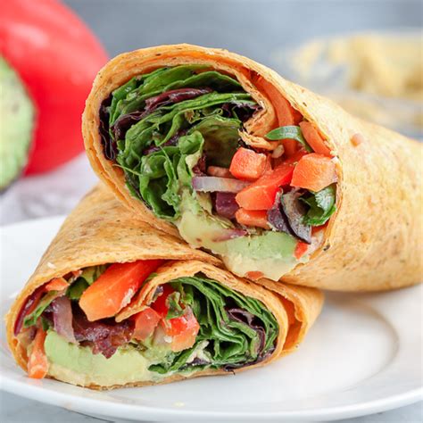 How many sugar are in hummus veggie wrap - calories, carbs, nutrition