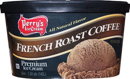How many sugar are in ice cream, french roast coffee, perry's - calories, carbs, nutrition