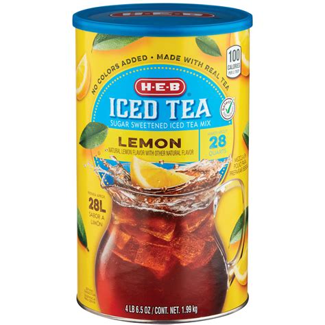 How many sugar are in ice lemon tea - calories, carbs, nutrition