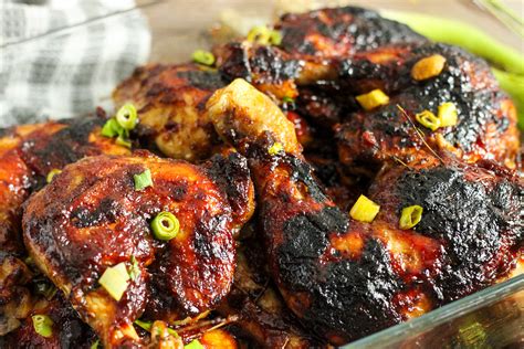 How many sugar are in jamaican chicken with jerk bbq sauce - calories, carbs, nutrition